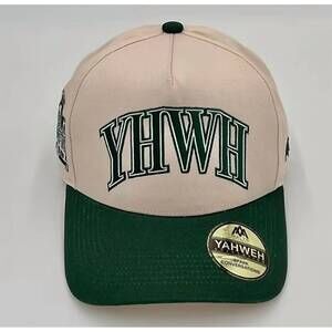 NEW MALTA APPAREL men's yhwh vintage trucker hat in green